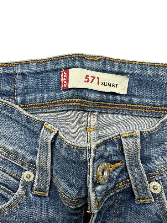 Jeans da donna Levi's 571 a vita bassa– abbigliamento vintage - vestiti vintage