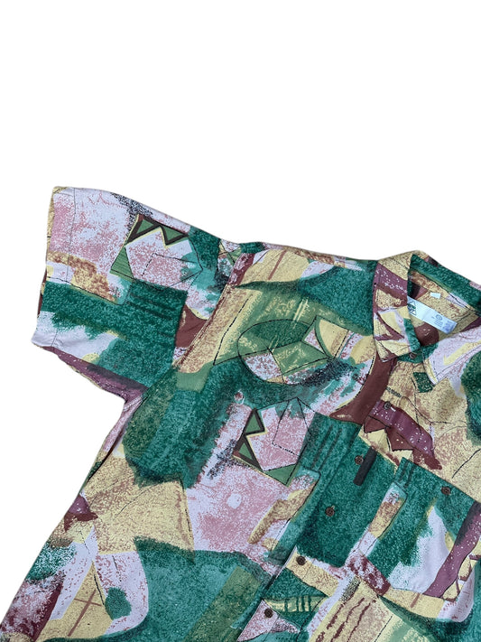 Camicia da uomo a fantasia– abbigliamento vintage - vestiti vintage