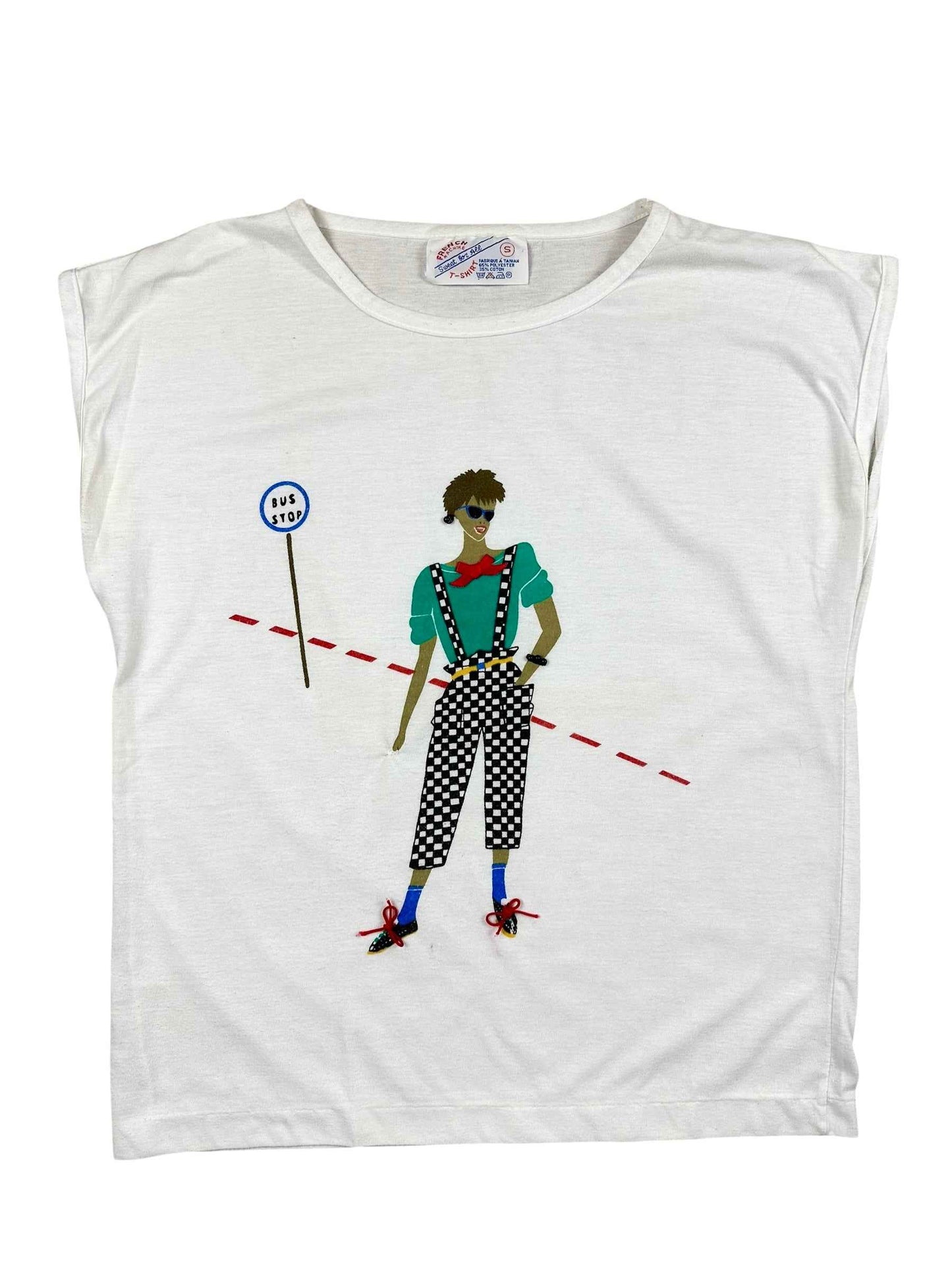 T-shirt smanicata da donna