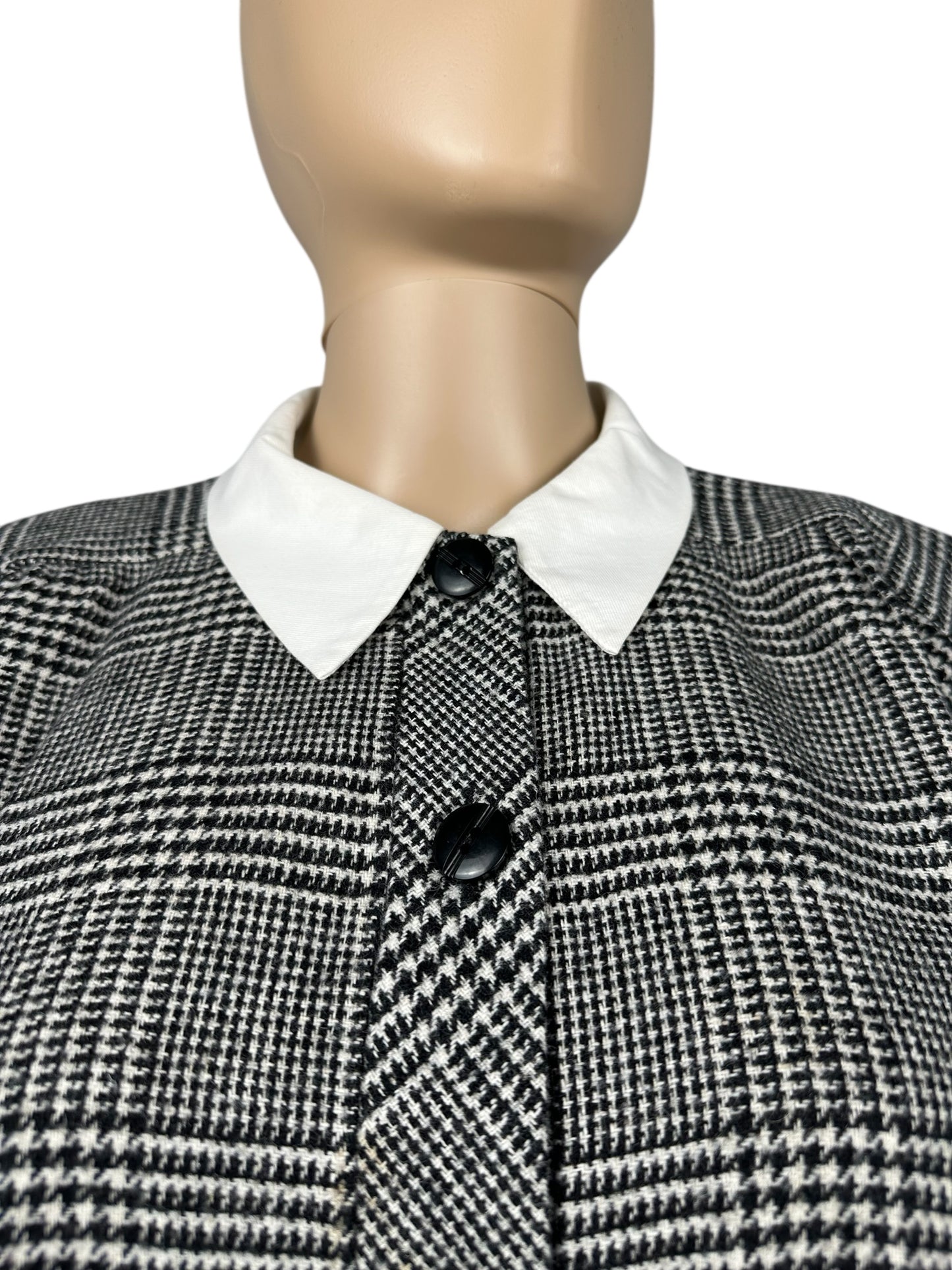 Vestito grigio con colletto bianco - Yup Vintage