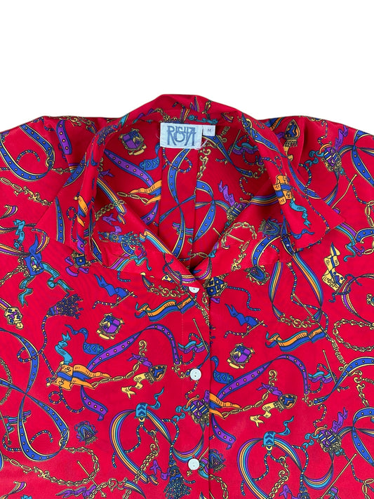 Camicia smanicata da donna– abbigliamento vintage - vestiti vintage