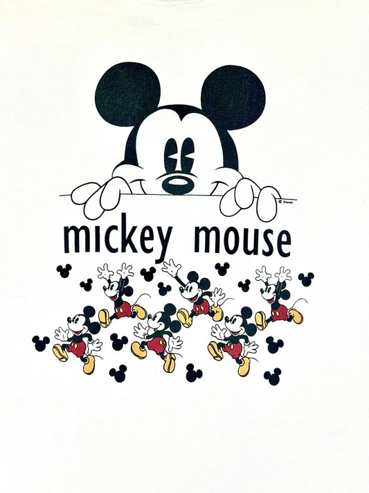 T-shirt Vintage Topolino Bianca - Made in Canada