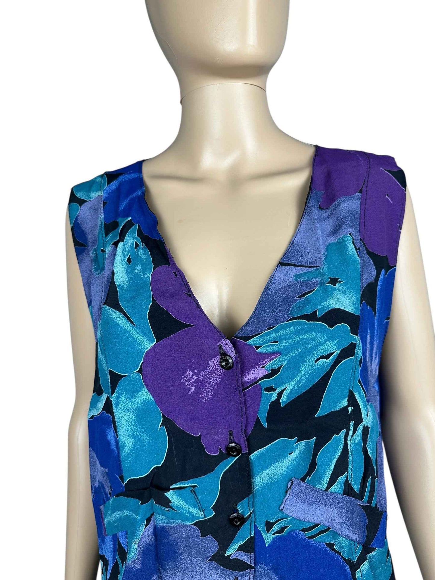 Gilet leggero da donna a fantasia floreale