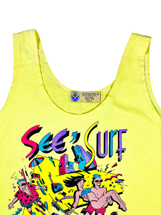 Canottiera con stampa anni '90– abbigliamento vintage - vestiti vintage