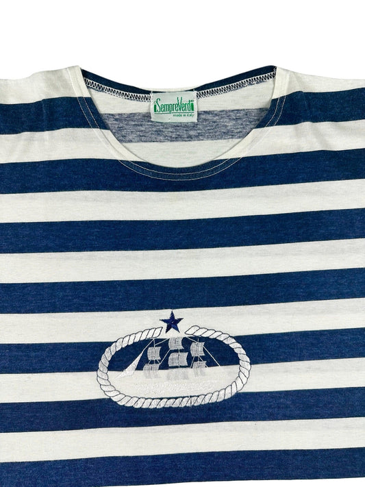 T-shirt vintage a righe da donna - Yup Vintage