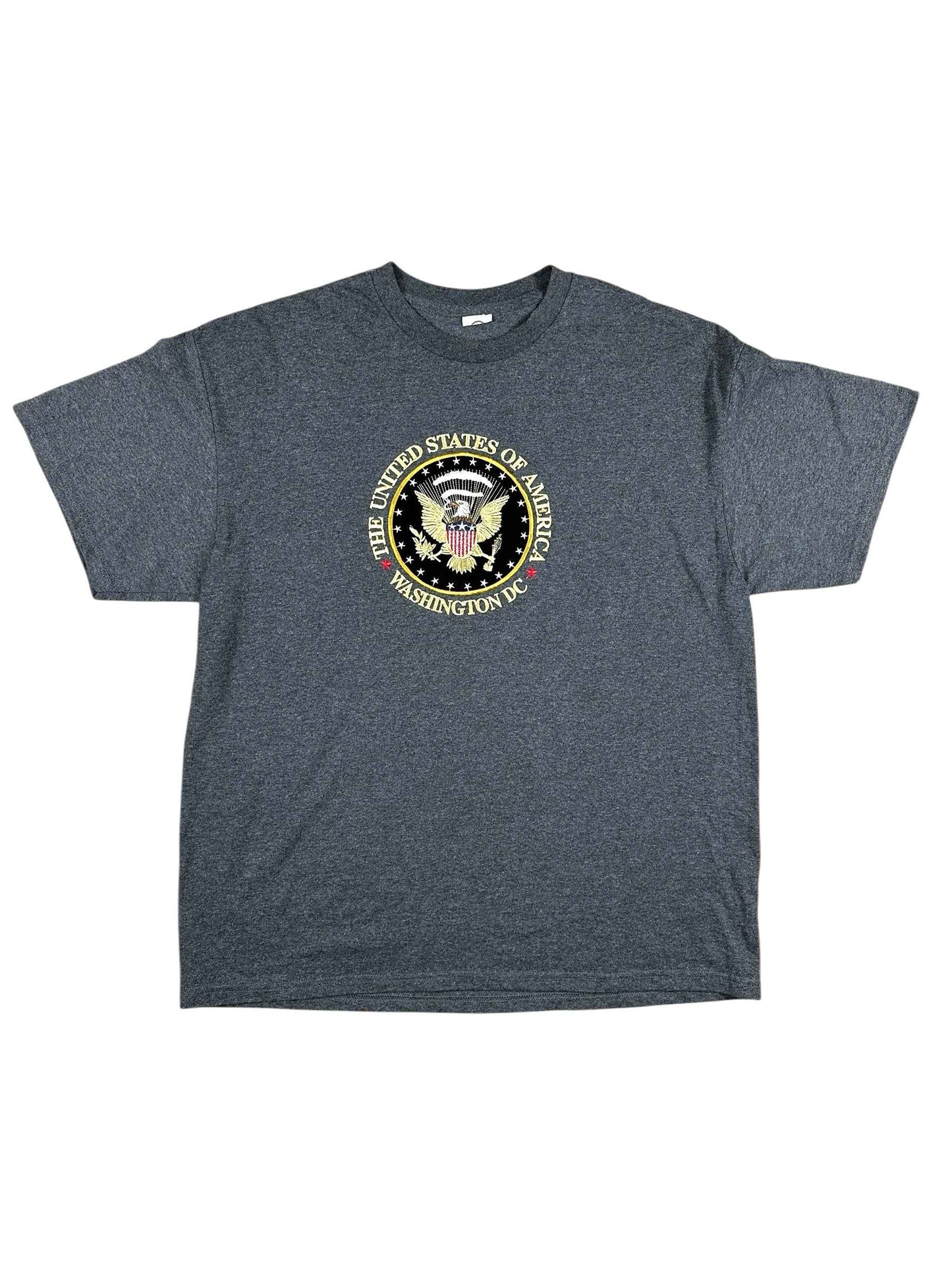 T-shirt americana con ricamo Washington DC