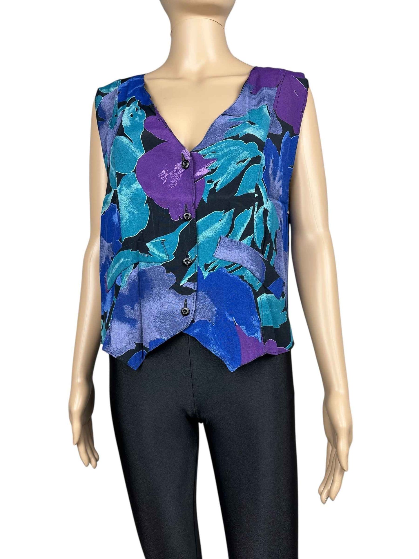 Gilet leggero da donna a fantasia floreale
