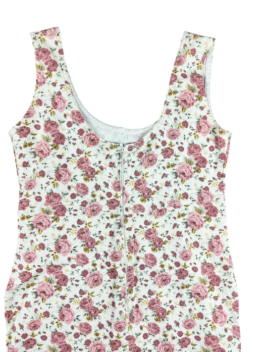 Vestitino da donna con fantasia di rose– abbigliamento vintage - vestiti vintage