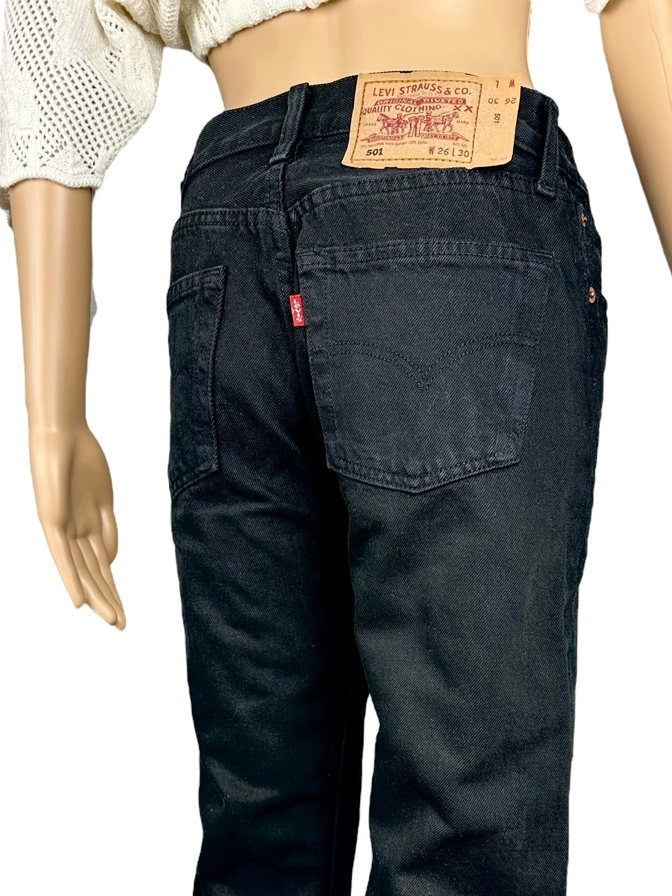 Vaqueros Levi's 501 negros para mujer