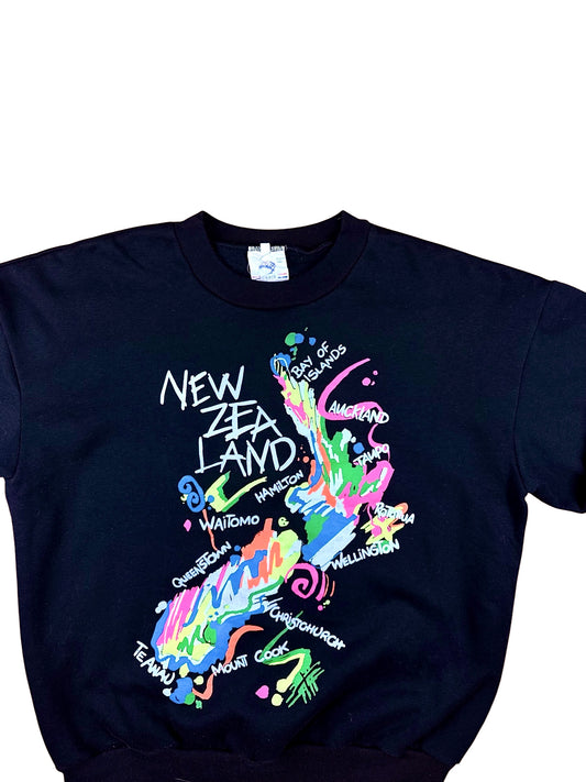 Felpa vintage senza cappuccio souvenir della Nuova Zelanda– abbigliamento vintage - vestiti vintage
