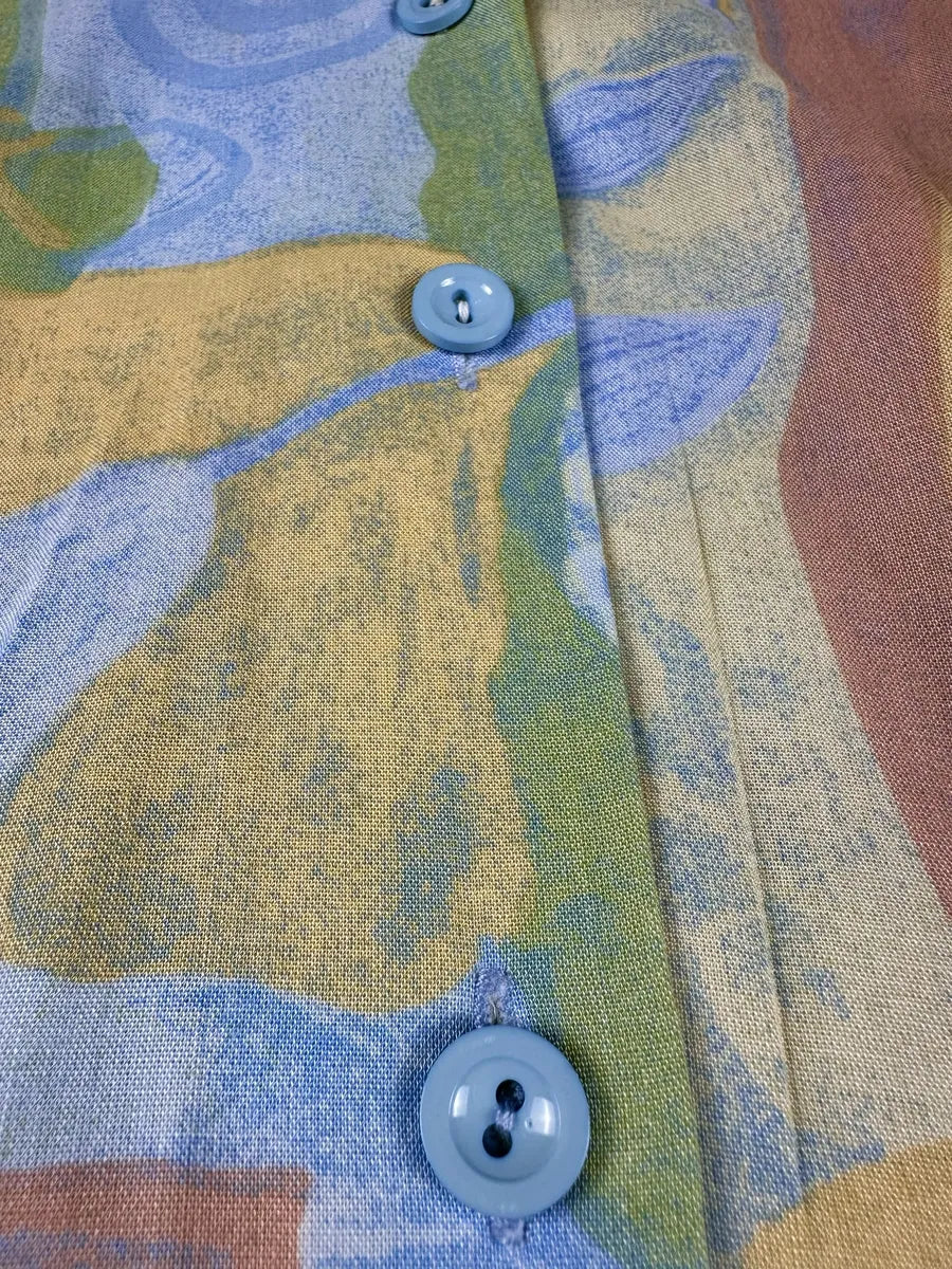 Camicia vintage da donna a fantasia