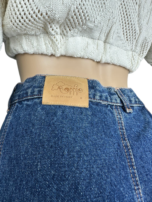 Gonna jeans Oppio– abbigliamento vintage - vestiti vintage