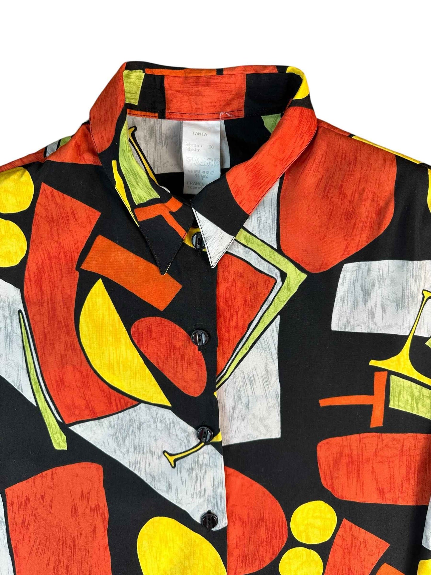 Camicia da donna a fantasia geometrica