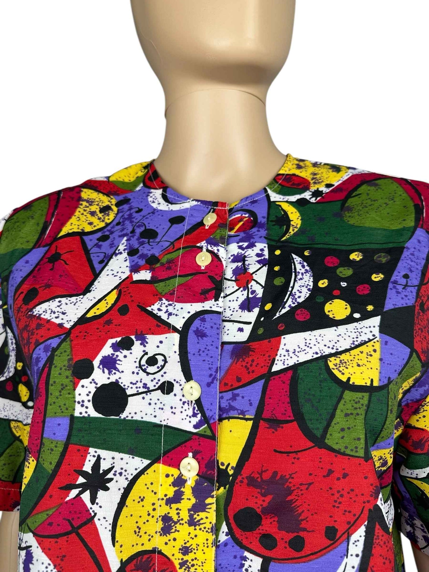 Camicia a fantasia da donna– abbigliamento vintage - vestiti vintage