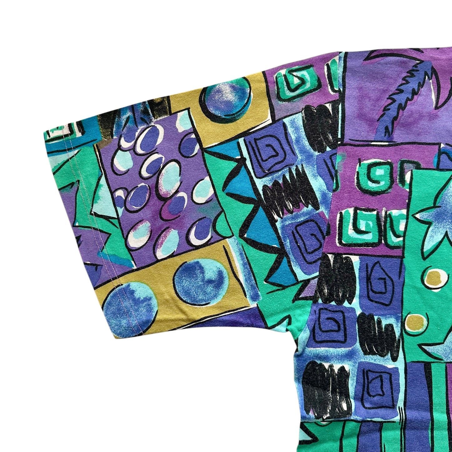 90s patterned women's T-shirt