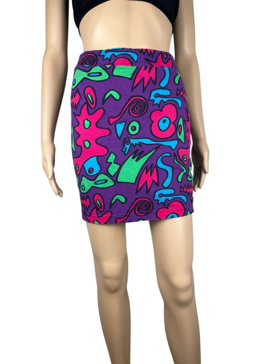 Minigonna vintage a fantasia anni '90