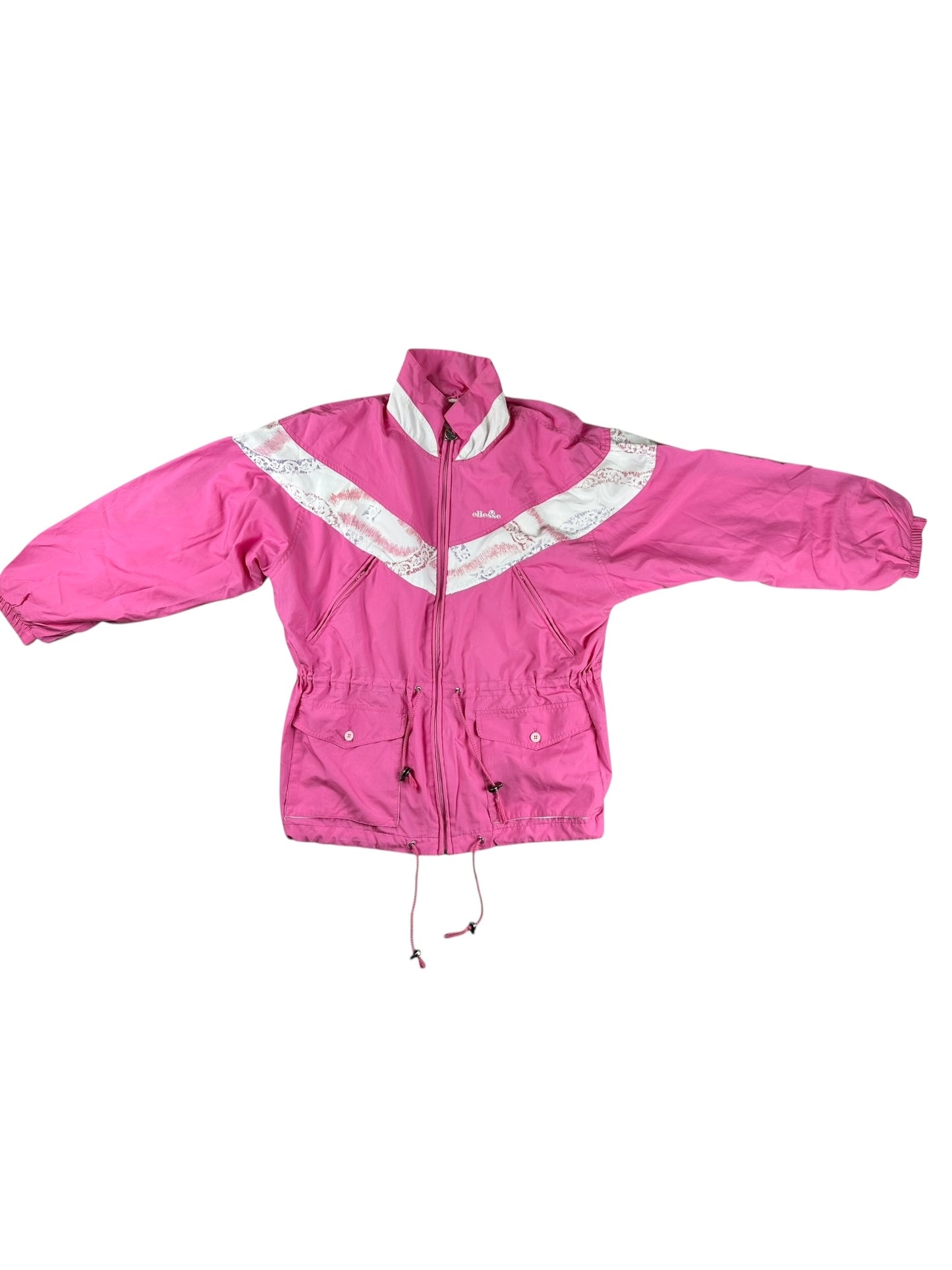 Ellesse - Mono de una pieza vintage rosa de los años 90, talla S/M