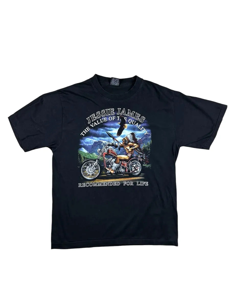 T-shirt vintage da motociclista