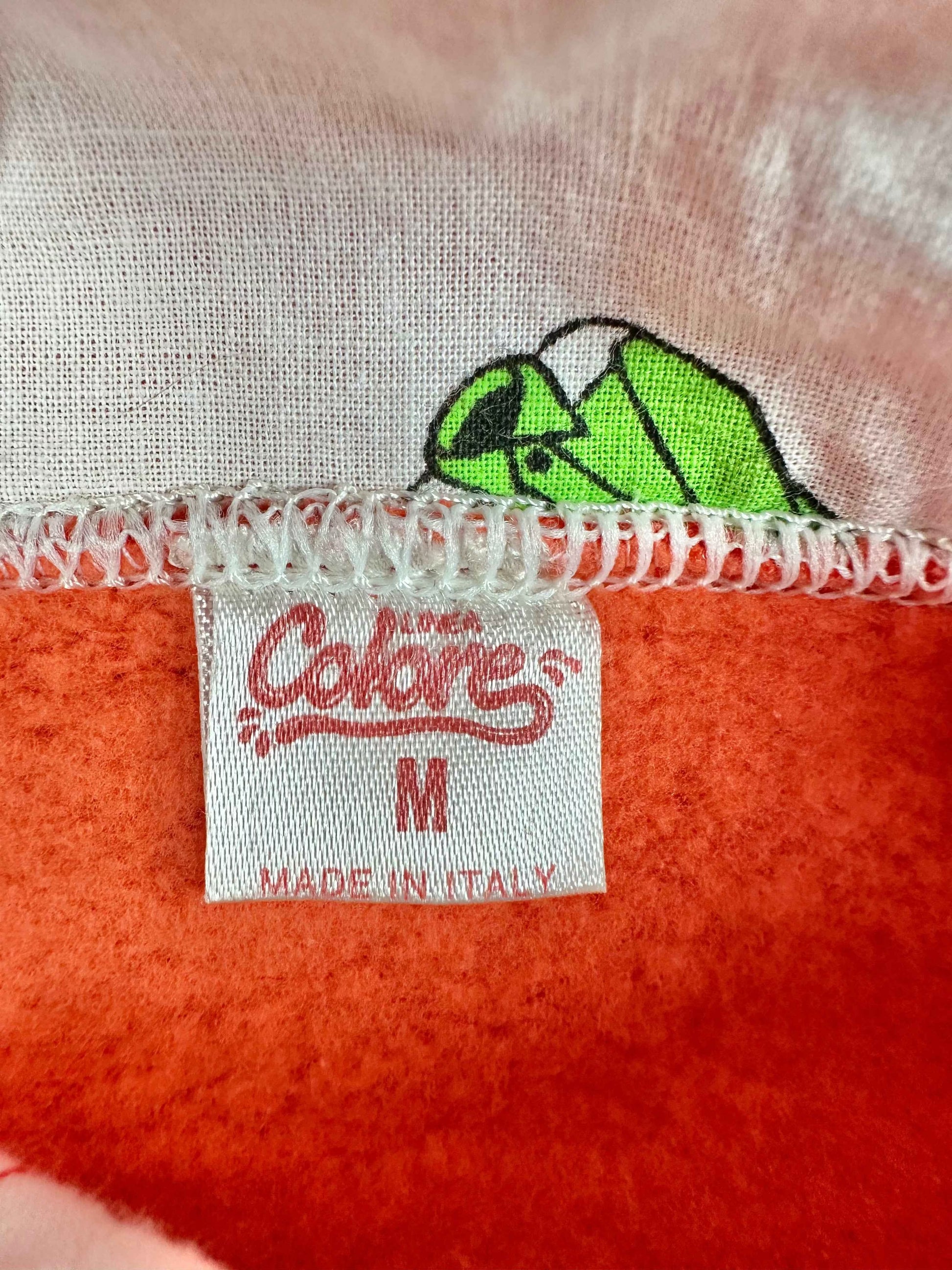 Felpa vintage anni ’90 arancione con collo alto