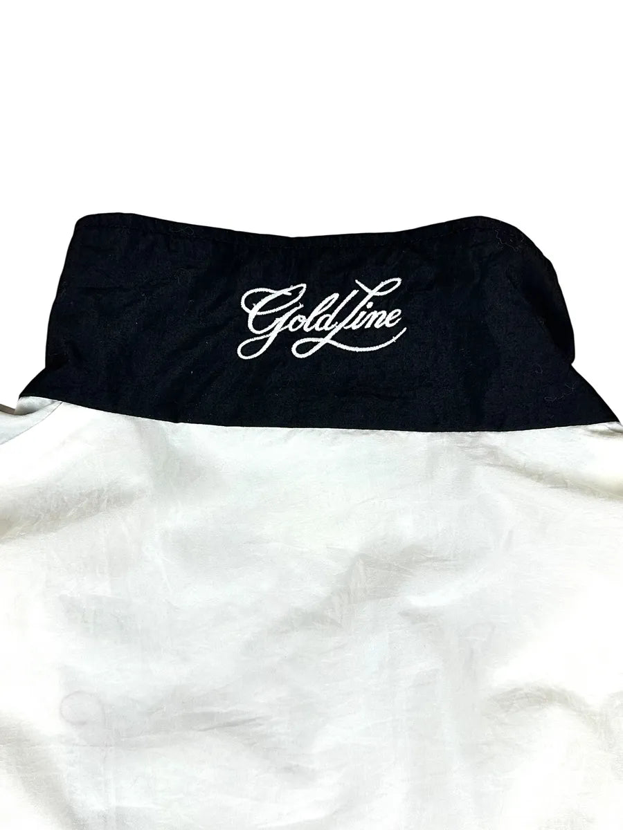 Giacca di tuta anni '80 vintage Goldline con bandiere