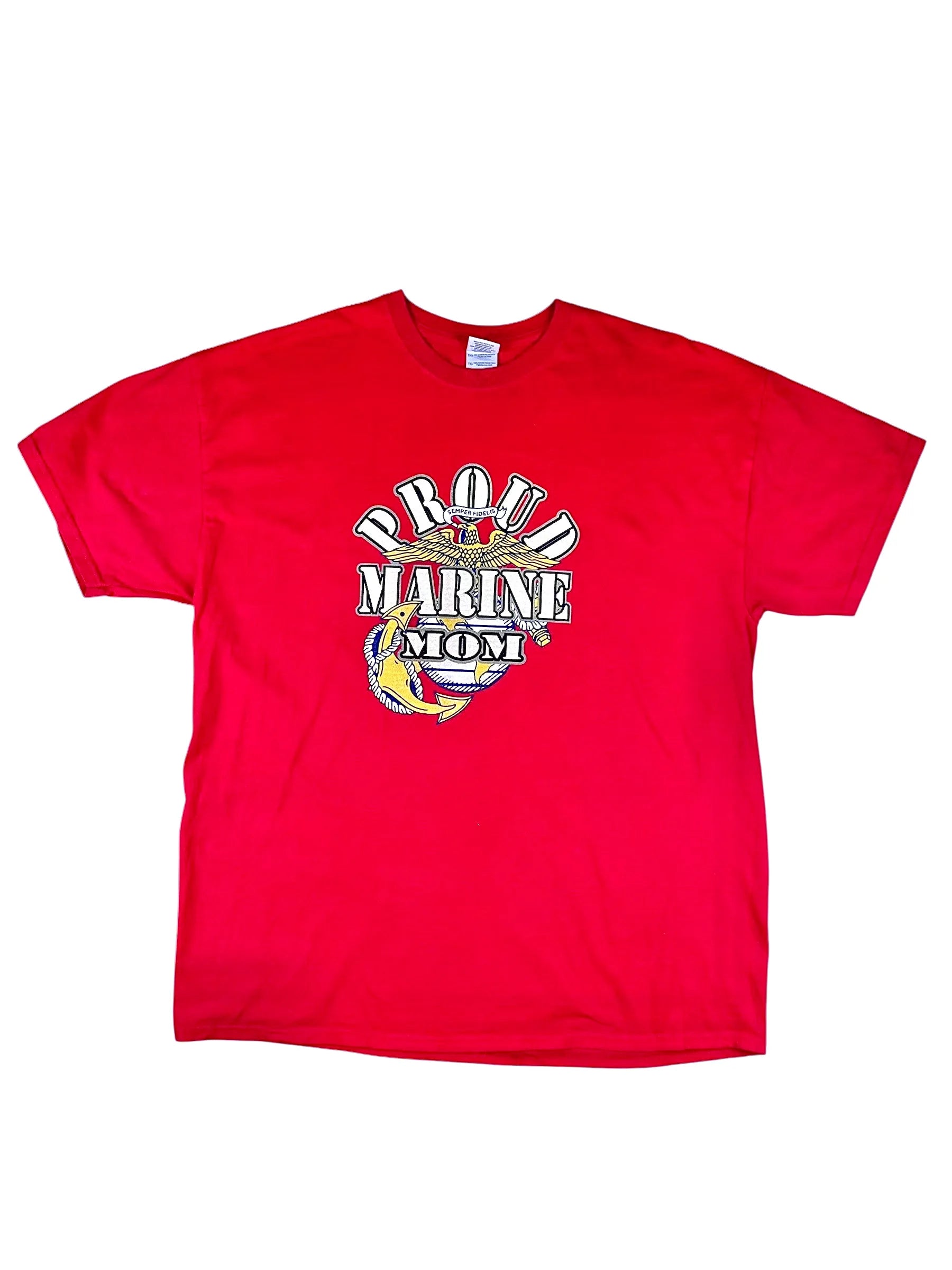 T-shirt American vintage Proud Marine Mom
