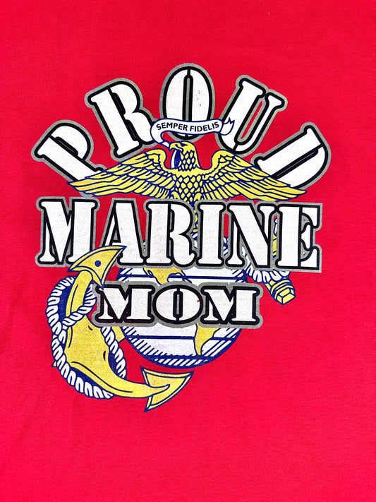 T-shirt American vintage Proud Marine Mom