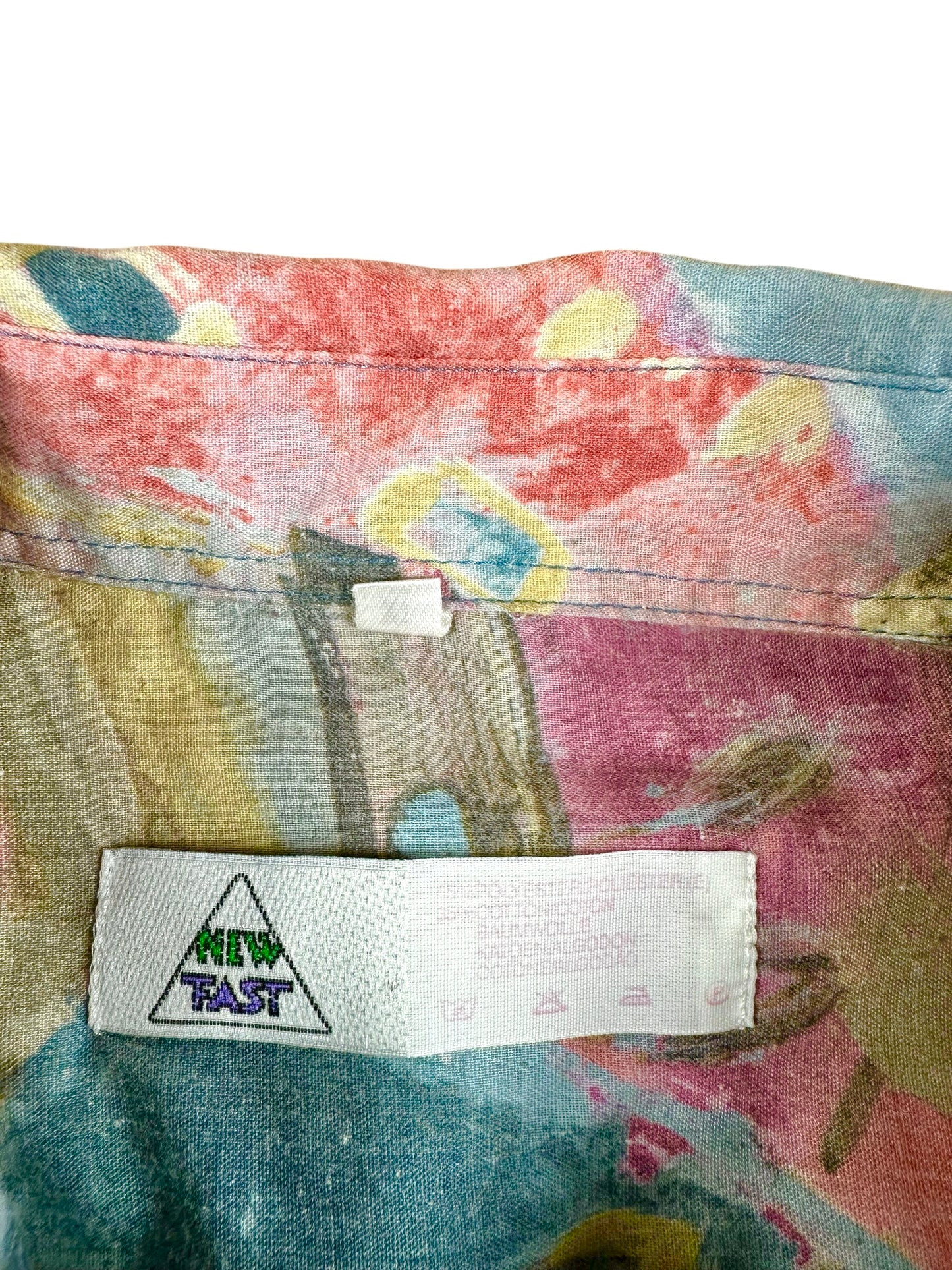 Camicia vintage uomo astratta New Fast