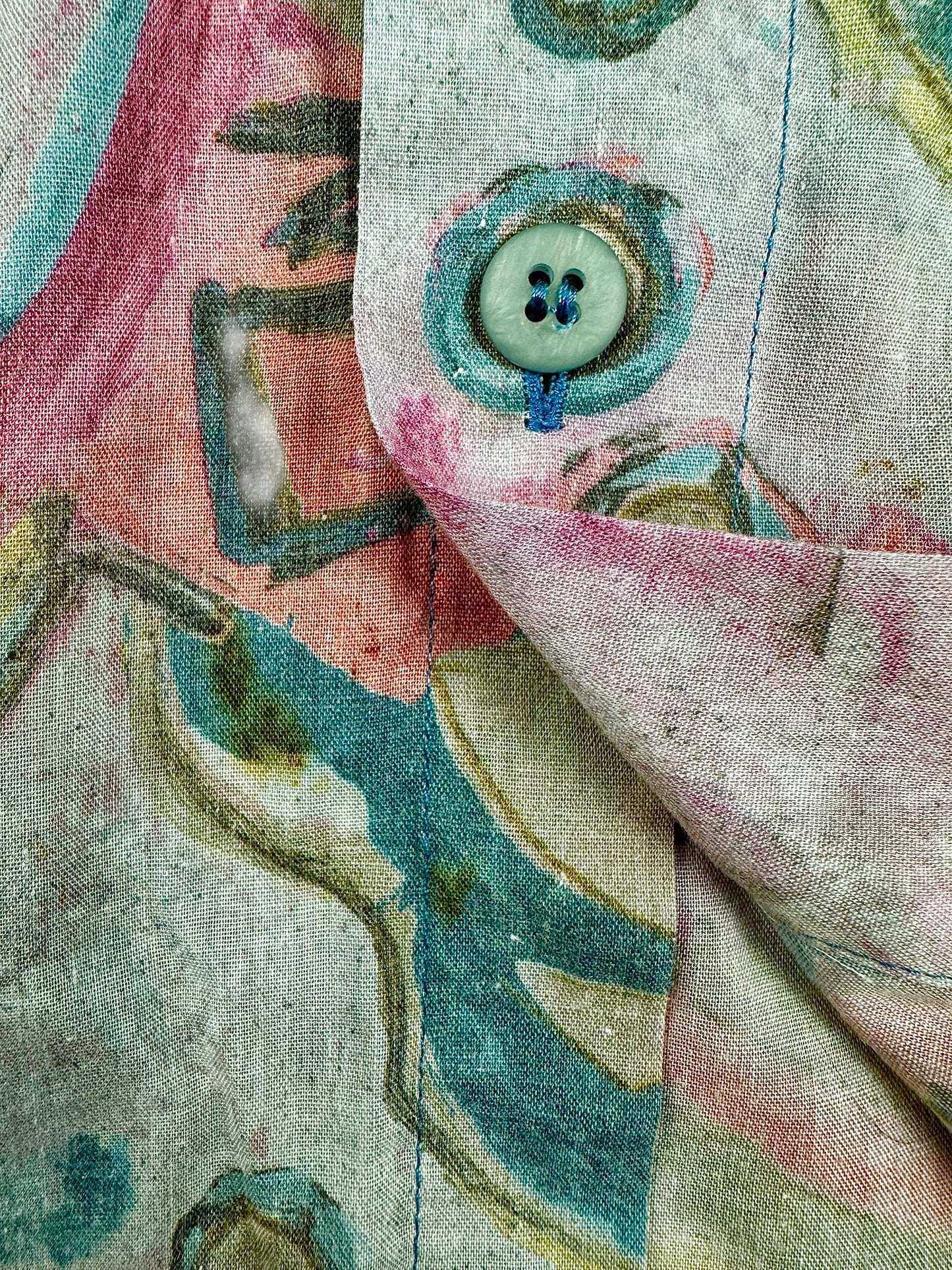 Camicia vintage uomo astratta New Fast