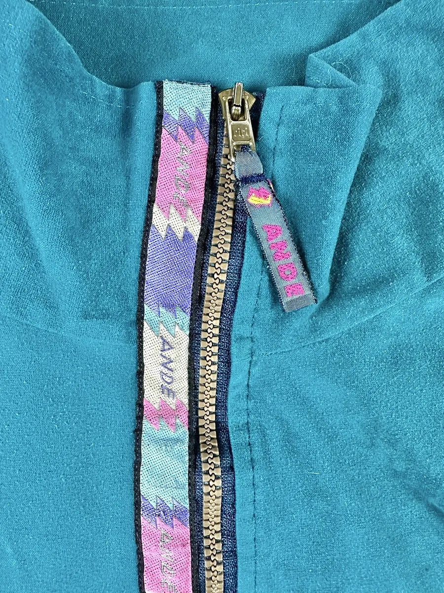 Felpa vintage unisex mezza zip Made in Italy firmata Ande - abbigliamento e vestiti vintage