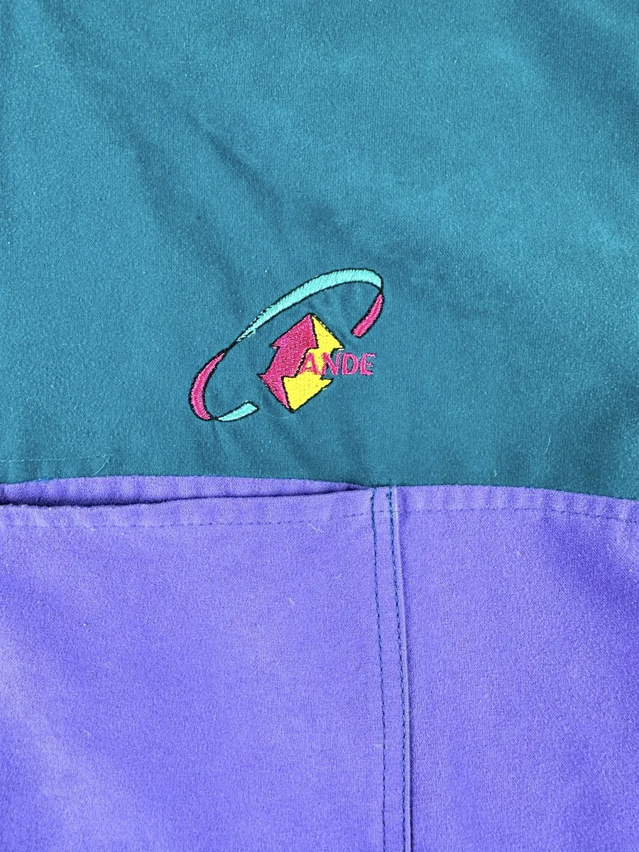 Felpa vintage unisex mezza zip Made in Italy firmata Ande - abbigliamento e vestiti vintage