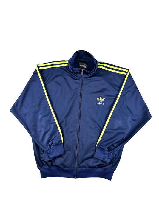 Giacchetto tuta vintage Adidas Trefoil - Blu e Verde Lime