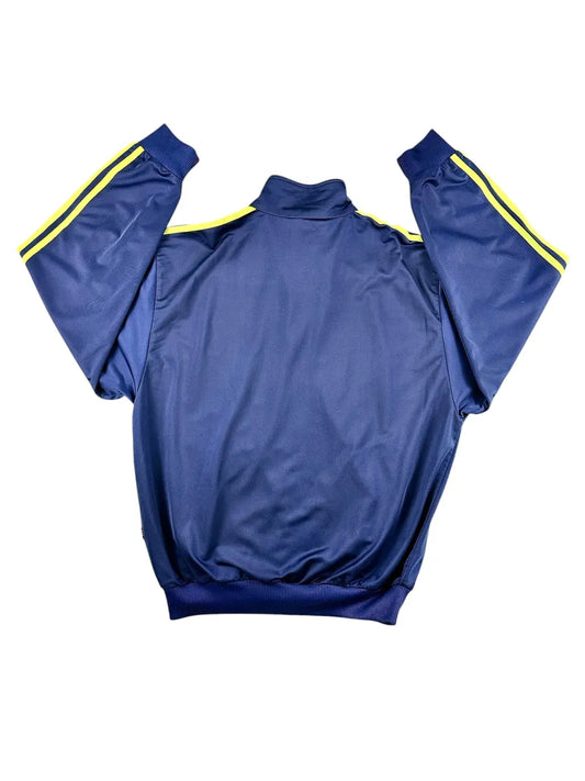 Giacchetto tuta vintage Adidas Trefoil - Blu e Verde Lime