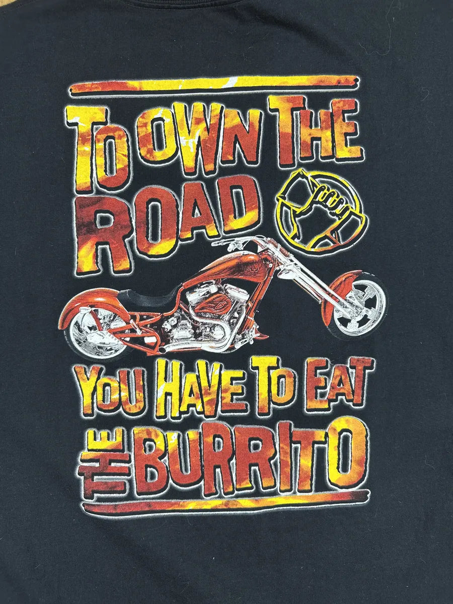 T-shirt vintage da motociclista