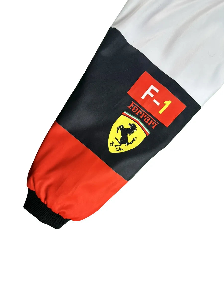 Giacchetto Vintage Y2K Scuderia Ferrari Racing – Rosso, Nero e Bianco - abbigliamento e vestiti vintage