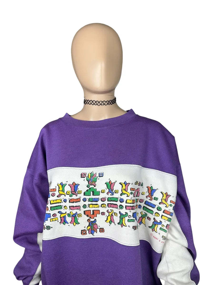 Felpa vintage senza cappuccio da donna