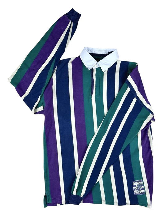 Polo vintage a maniche lunghe da uomo