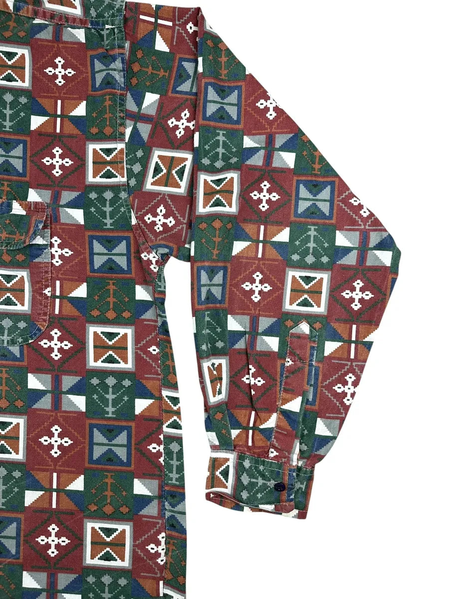 Camicia da uomo vintage a fantasia