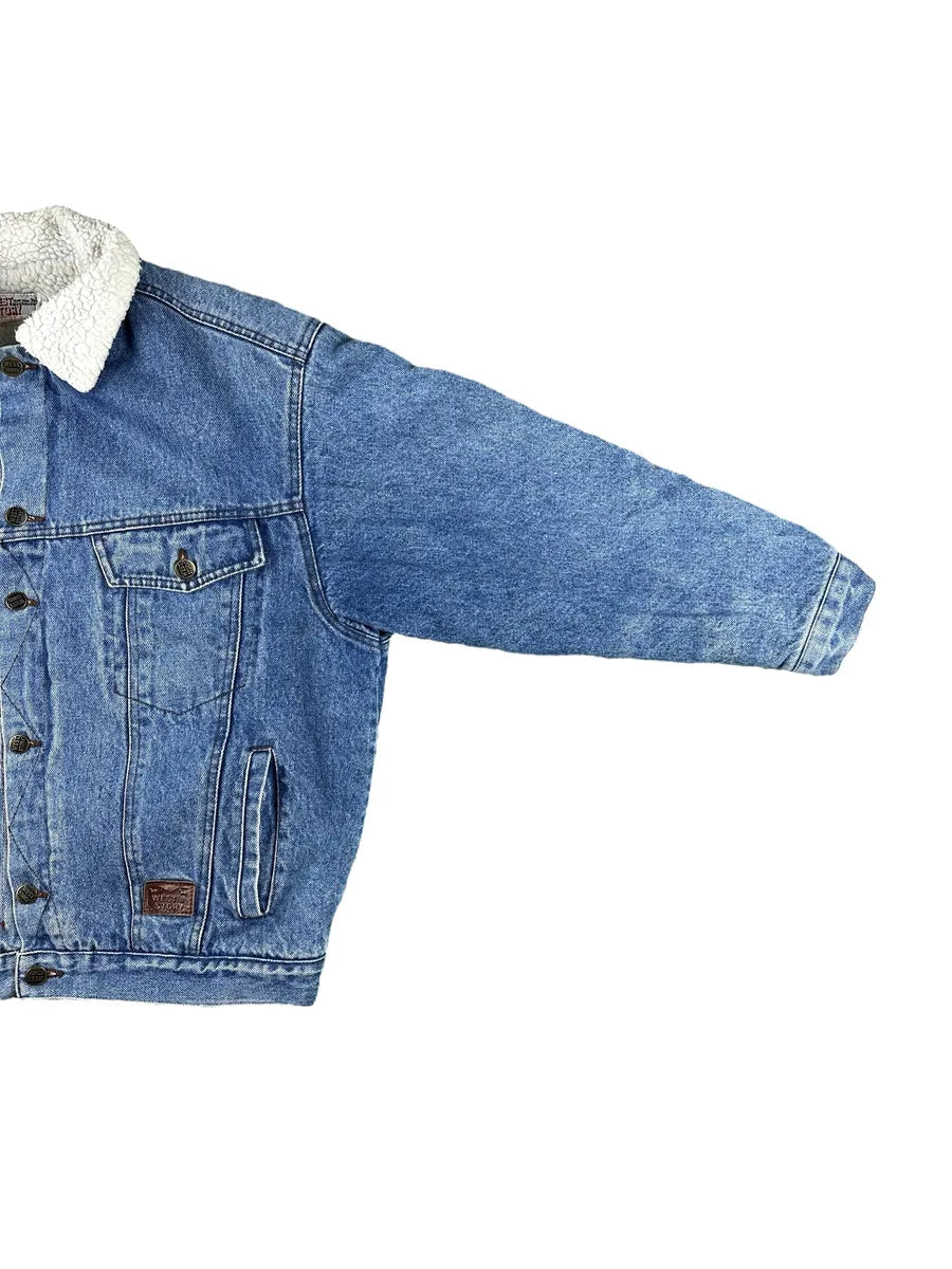 Giubbotto di Jeans vintage Sherpa Tracker