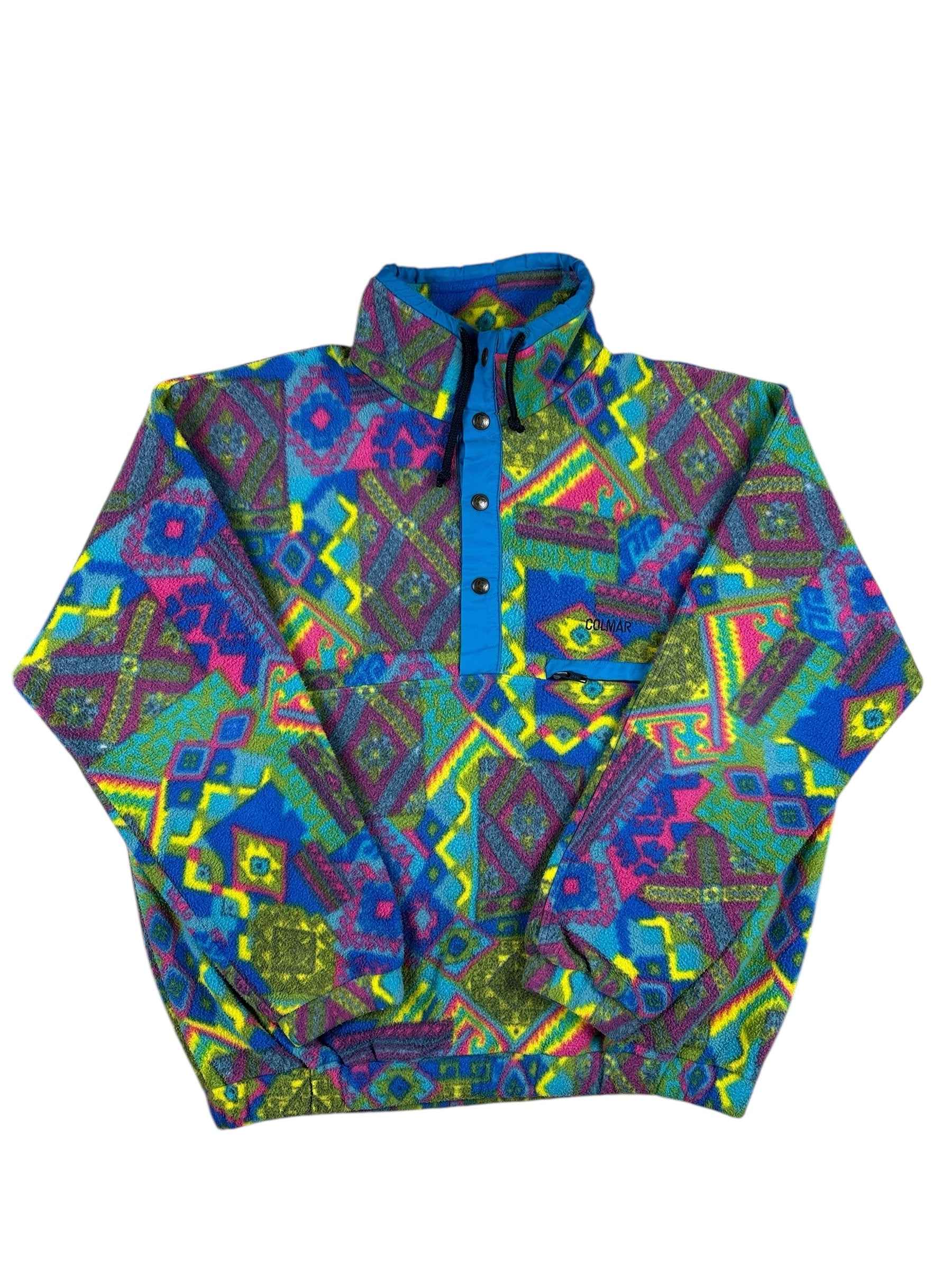 Pile vintage Colmar anni ’90 a fantasia geometrica