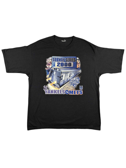 T-shirt vintage americana Subway Series Yankees vs Mets 2000