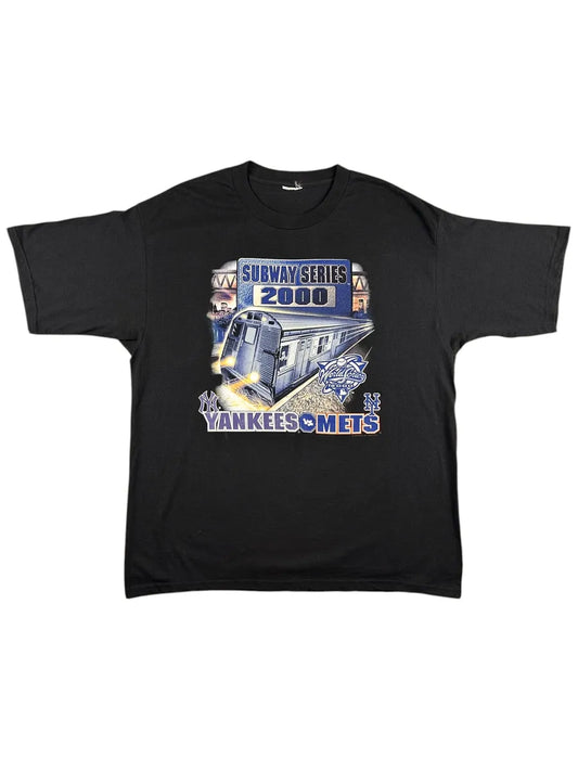 T-shirt vintage americana Subway Series Yankees vs Mets 2000