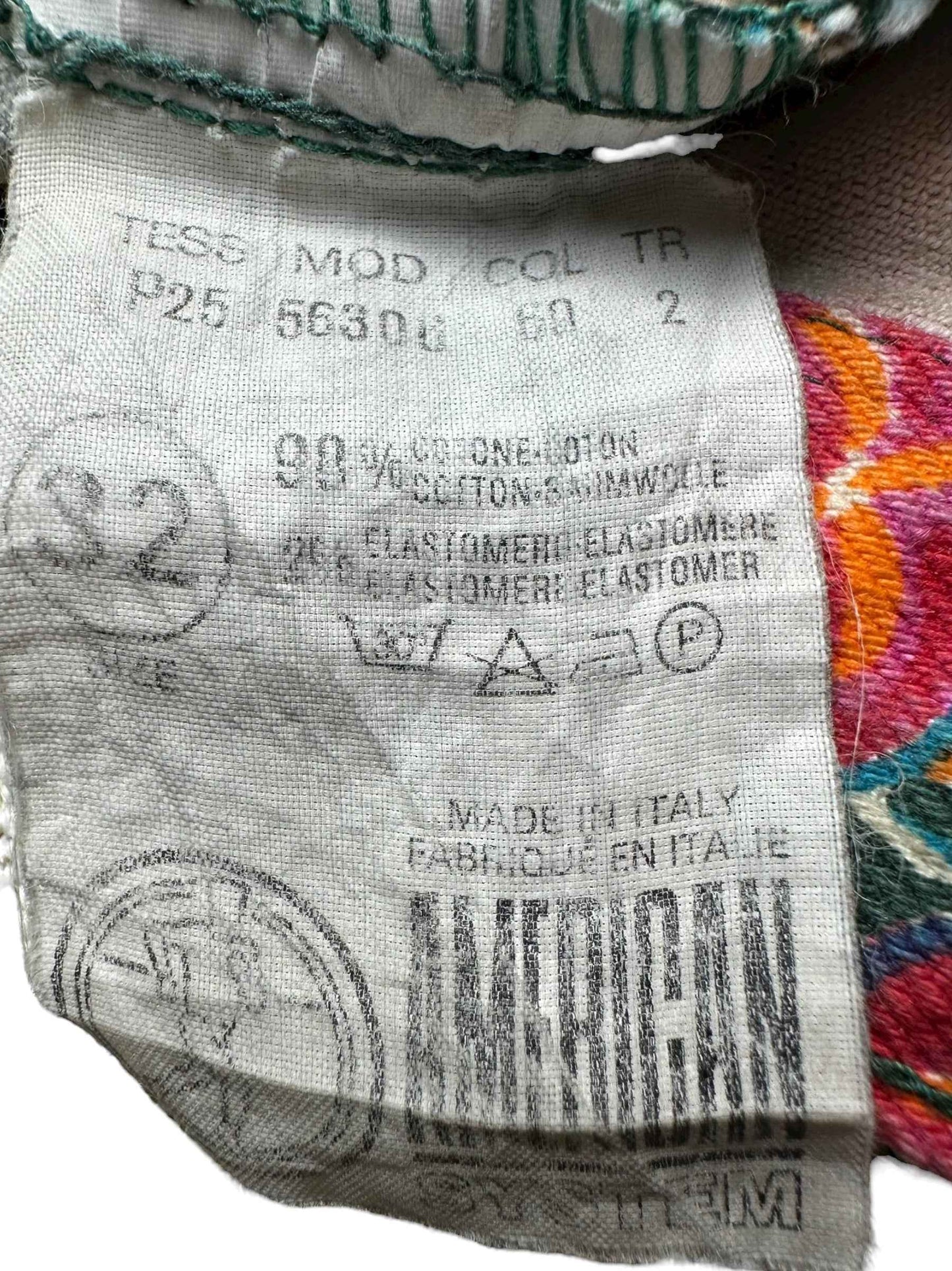 Pantaloni vintage anni '90 da donna a fantasia floreale