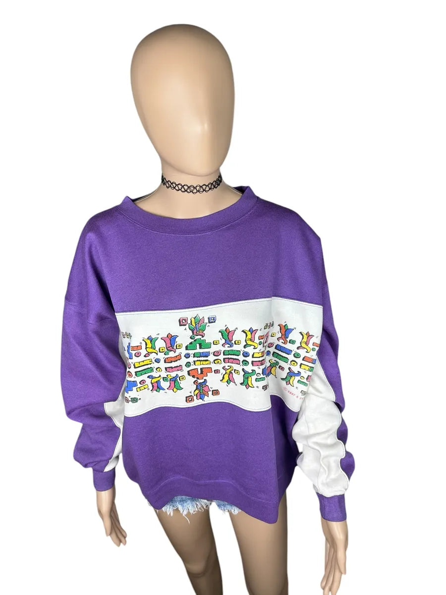 Felpa vintage senza cappuccio da donna