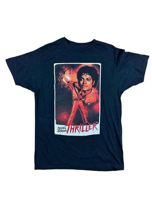 T-shirt vintage Michael Jackson stampa Thriller