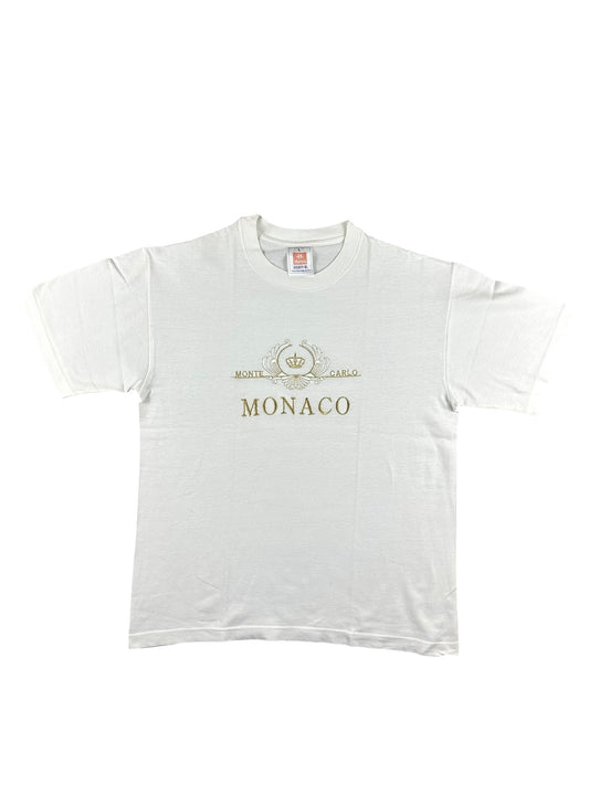 Women's short-sleeved T-shirt with embroidery
