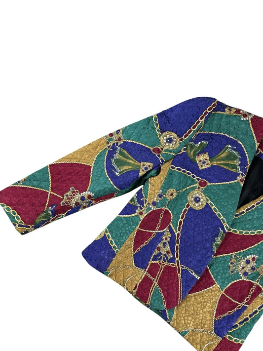 Giacca invernale in seta vintage da donna