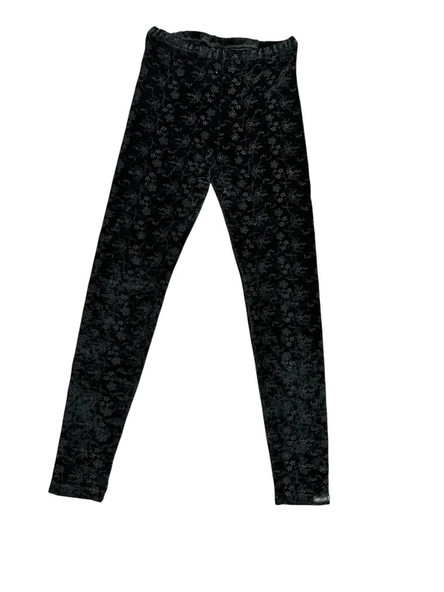 Pantaloni vintage con fiorellini traforati