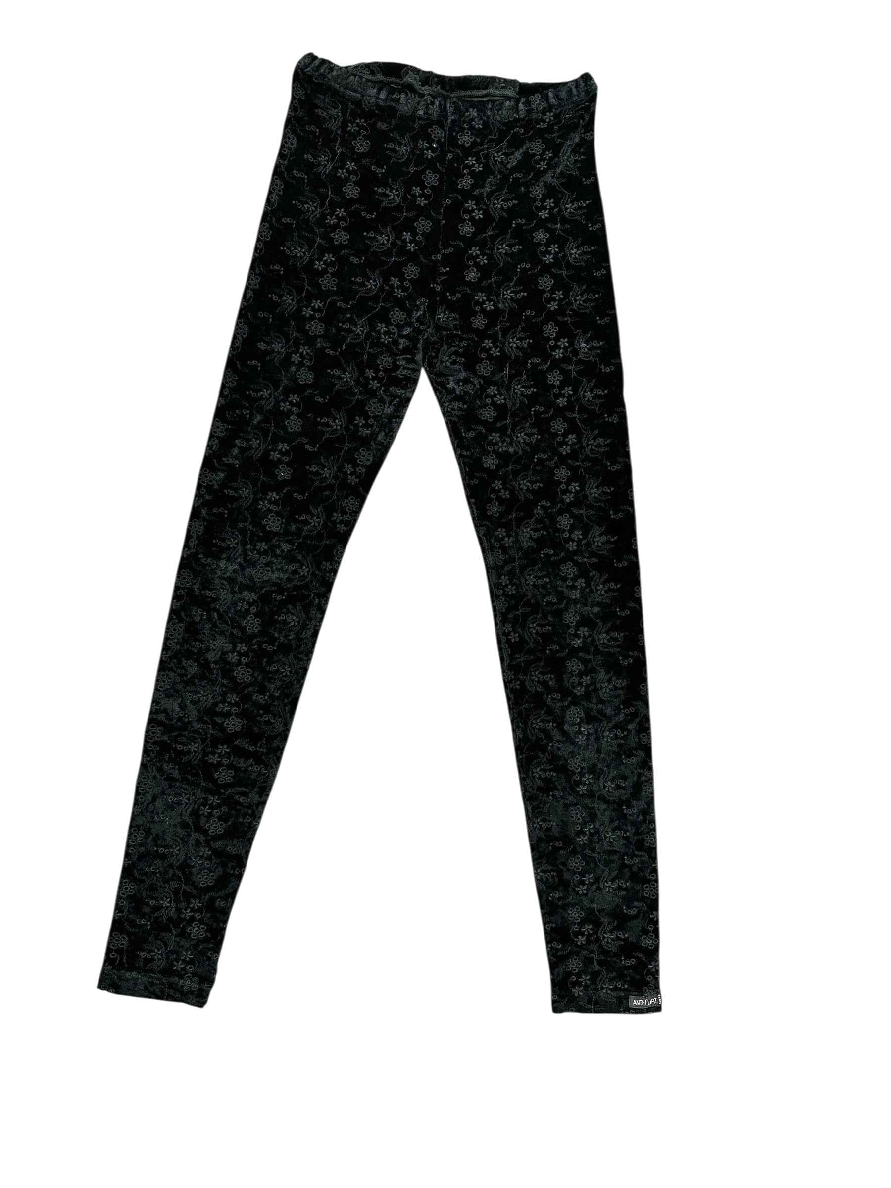Pantaloni con fiorellini traforati