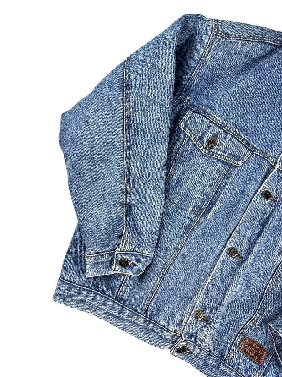 Giubbotto di Jeans vintage Sherpa Tracker