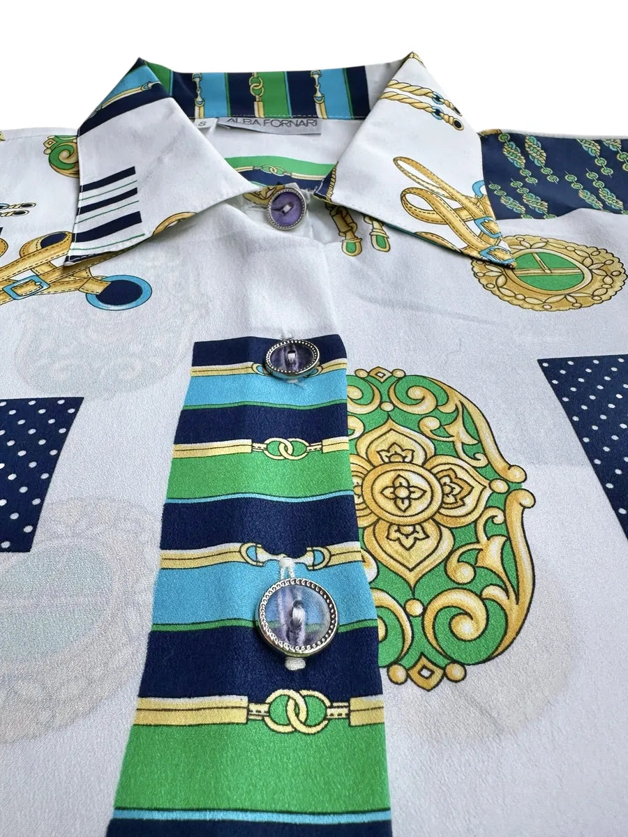 Camicia da donna a fantasia vintage